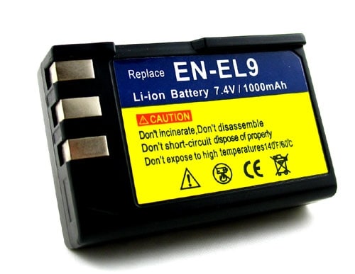Batterij voor Nikon D40 en D40X mm