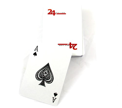 Kaartspel med 24.se logo