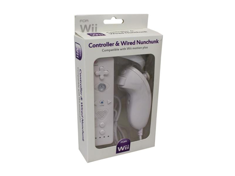 Remote Plus kontroll voor Wii U & Nunchuck Wit