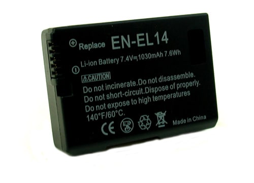 Batterij voor Nikon EN-EL14 / EN -EL14A