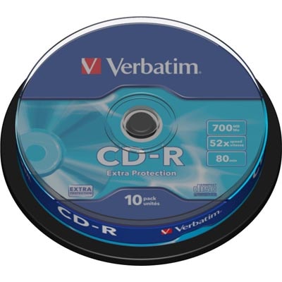Verbatim CD-R schijven 52x 700 MB 10-pack