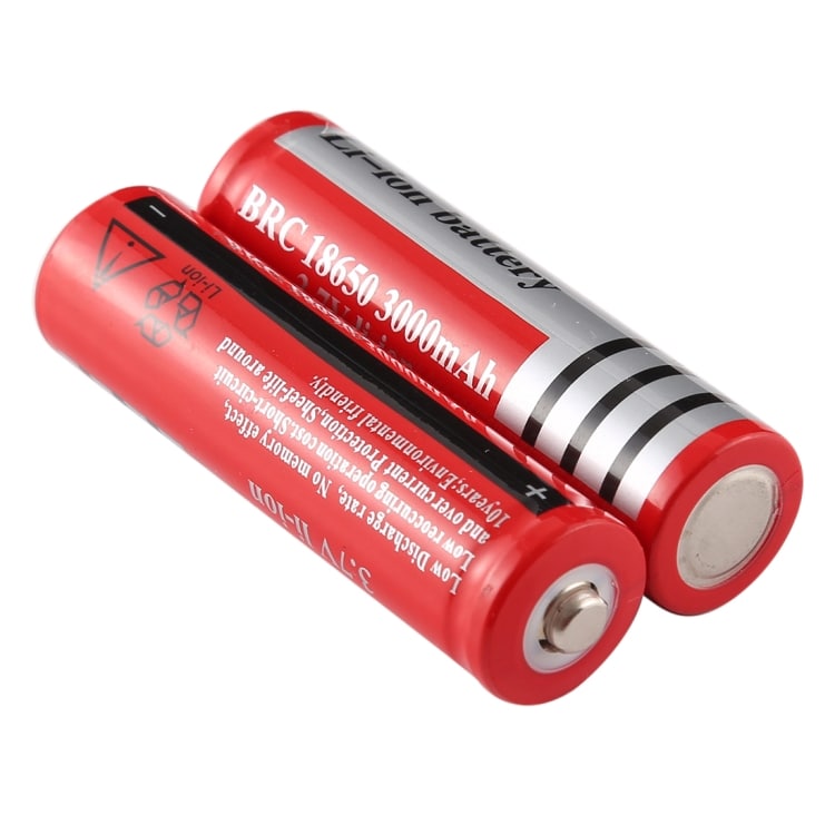 Batterij 18650 3000mAh 3.7V - 2-Pack