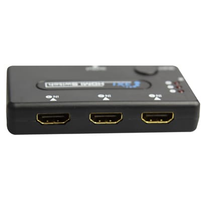 HDMI Switch met afstandsbediening - 3 ingangen