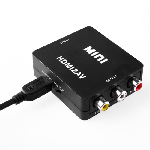 Signaalomvormer van HDMI naar AV/CVBS