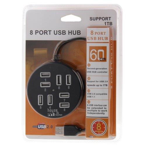 USB-hub 8 poorten