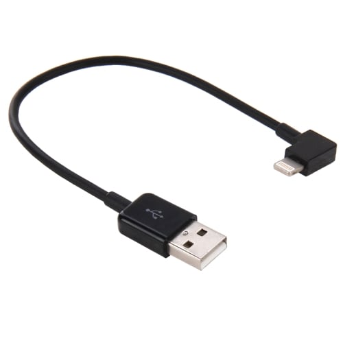 USB-kabel  voor iPhone 5/6 - Kort model - Zwart