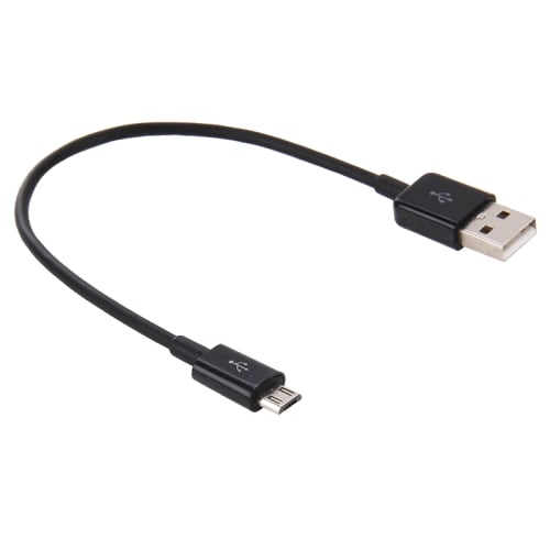 USB-kabel  naar microUSB - Kort model - Zwart