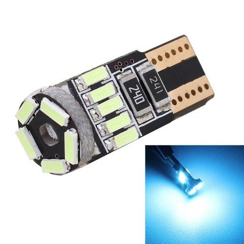 LED diode-lampen T10/W5W 3W 450LM ICE Blauw 15 LED 4014 SMD CANBUS - 2 Pack