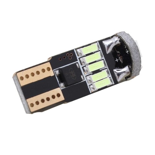 LED diode-lampen T10/W5W 3W 450LM ICE Blauw 15 LED 4014 SMD CANBUS - 2 Pack