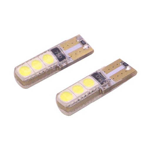 LED diode-lampen T10/W5W 2W 120-140LM 6 LED Wit - 2 Pack