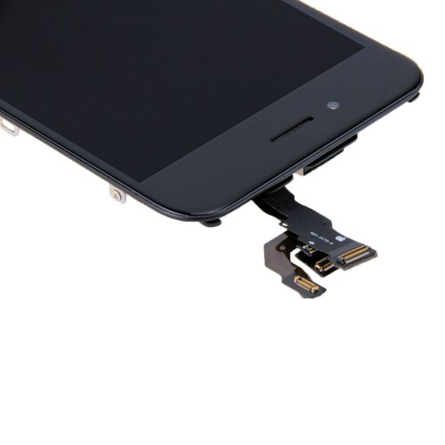 iPhone 6 LCD + touchscreen met camera en frame - Zwart
