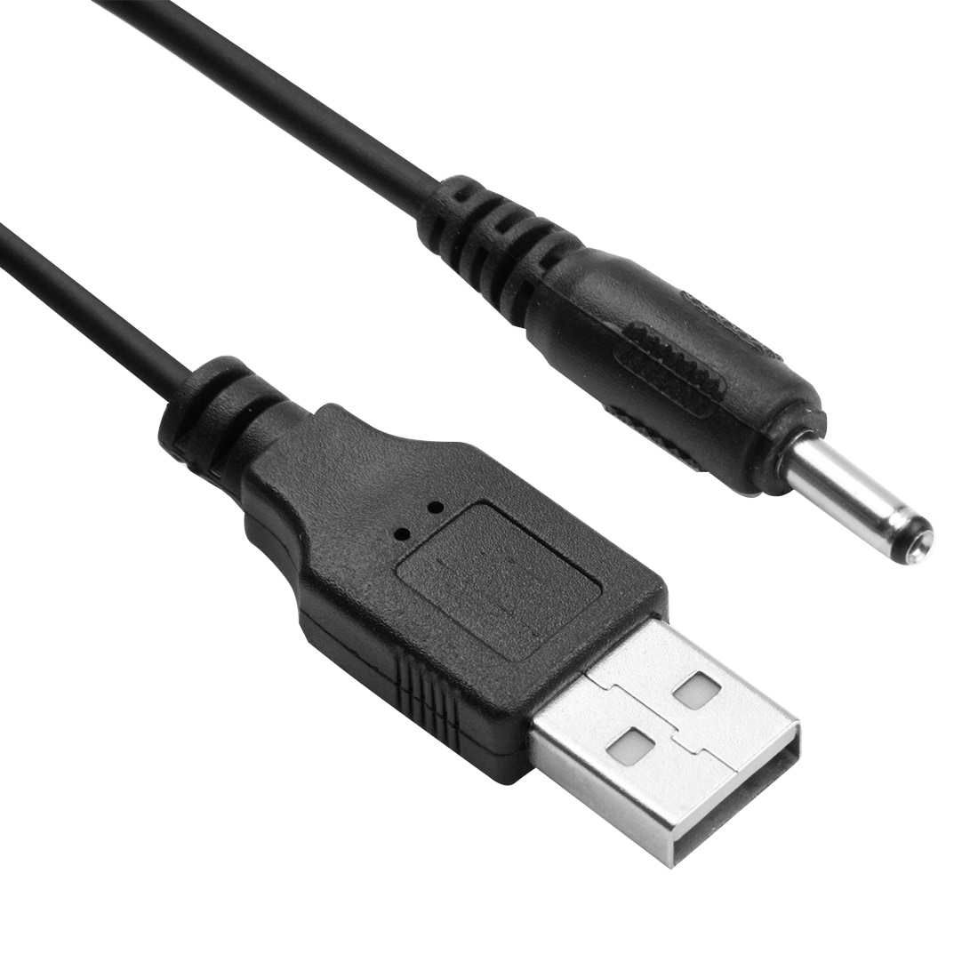 USB kabel met stroomvoorziening, 3,5mm ronde plug