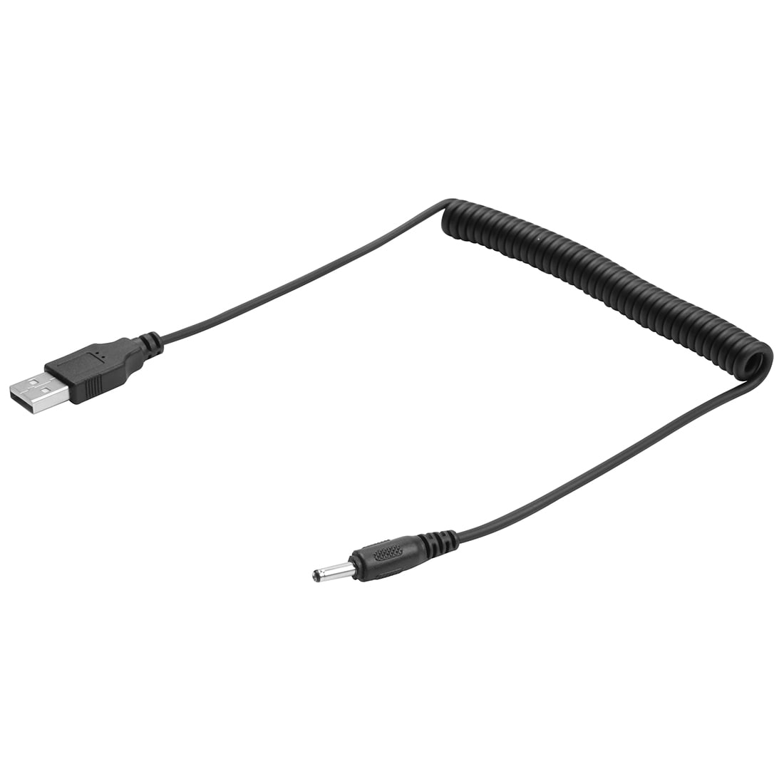 USB kabel met stroomvoorziening, 3,5mm ronde plug