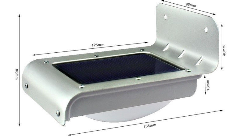 16 LED Zonnecel Buitenverlichting met bewegingsdectector