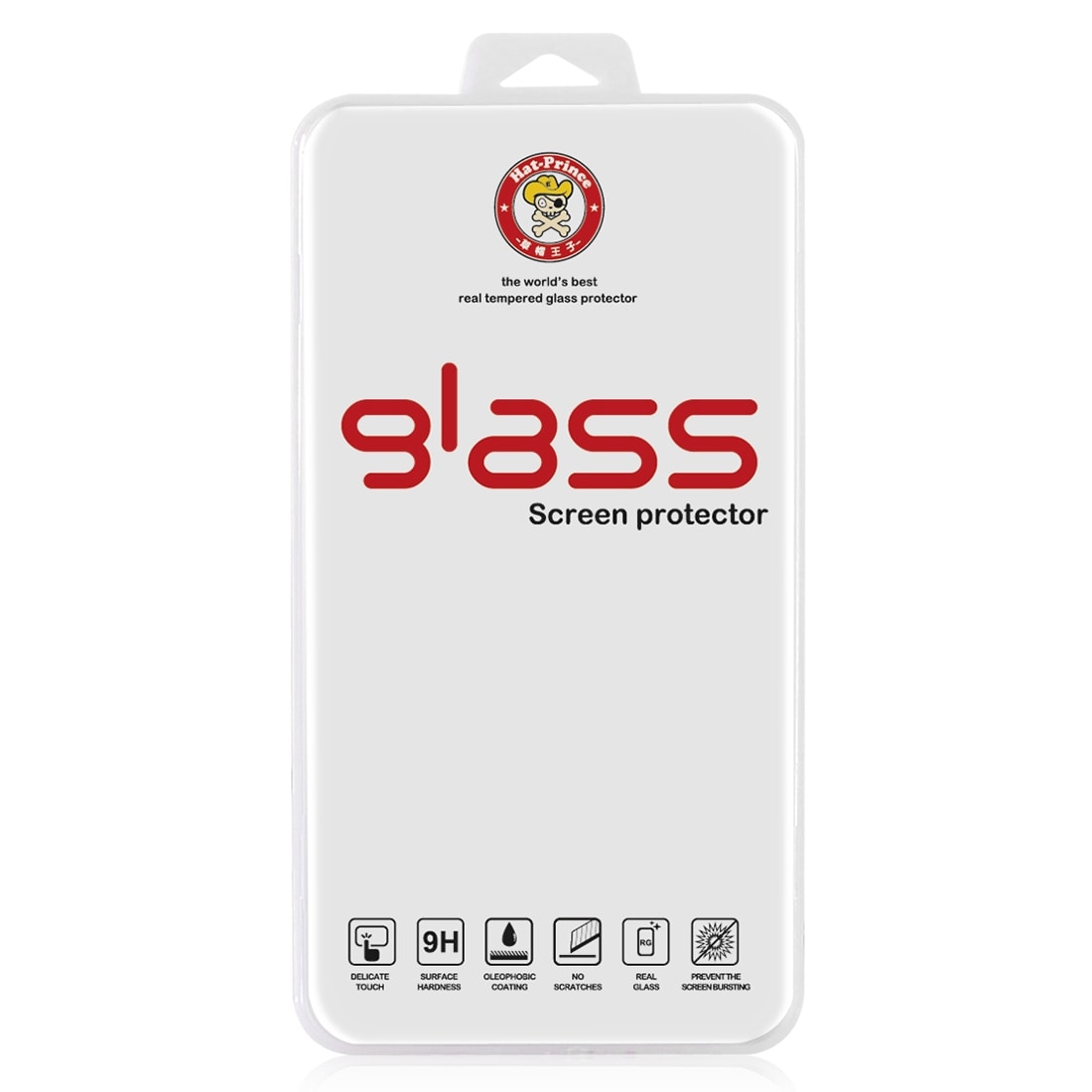 Gehard glasbescherming iPhone 8 Plus / 7Plus - Gebogen zwart