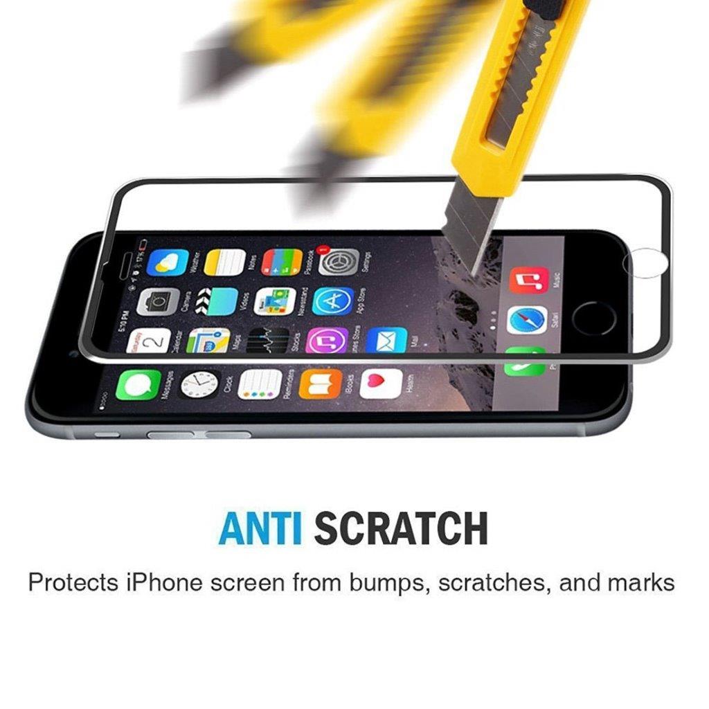 Gehard glasbescherming iPhone 6 Plus / 6S Plus - Gebogen zwart