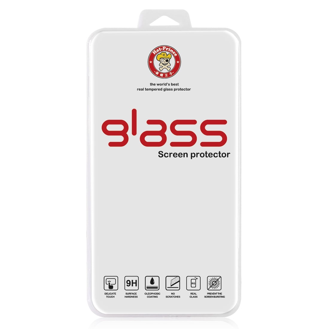 Gehard glasbescherming iPhone 6 / 6S - Gebogen zilver