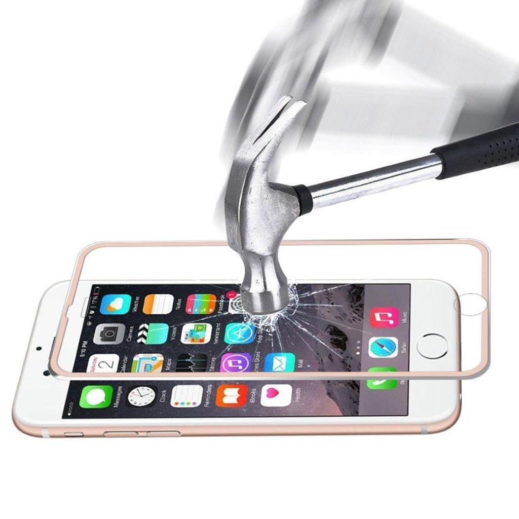 Gehard glasbescherming iPhone 6 / 6S - Gebogen roze goud