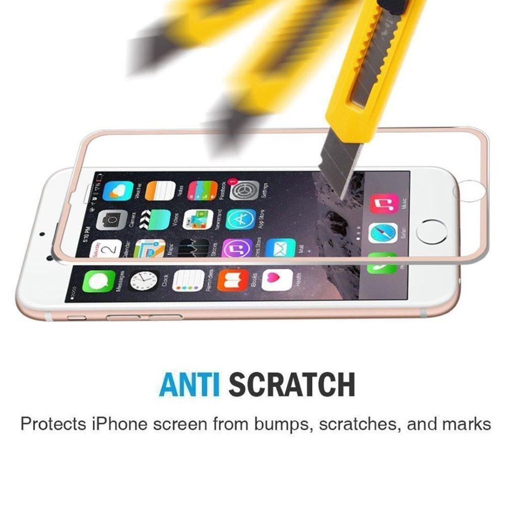 Gehard glasbescherming iPhone 6 / 6S - Gebogen roze goud