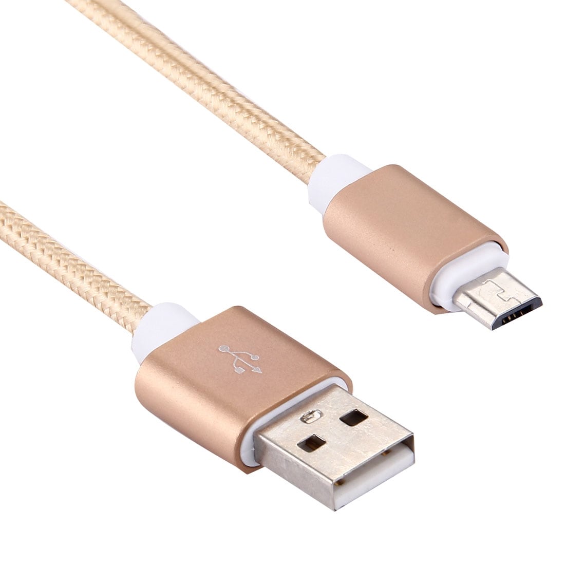 Korte USB-kabelSamsung /  HTC /  Sony / Huawei / LG -  van duurzaam nylon