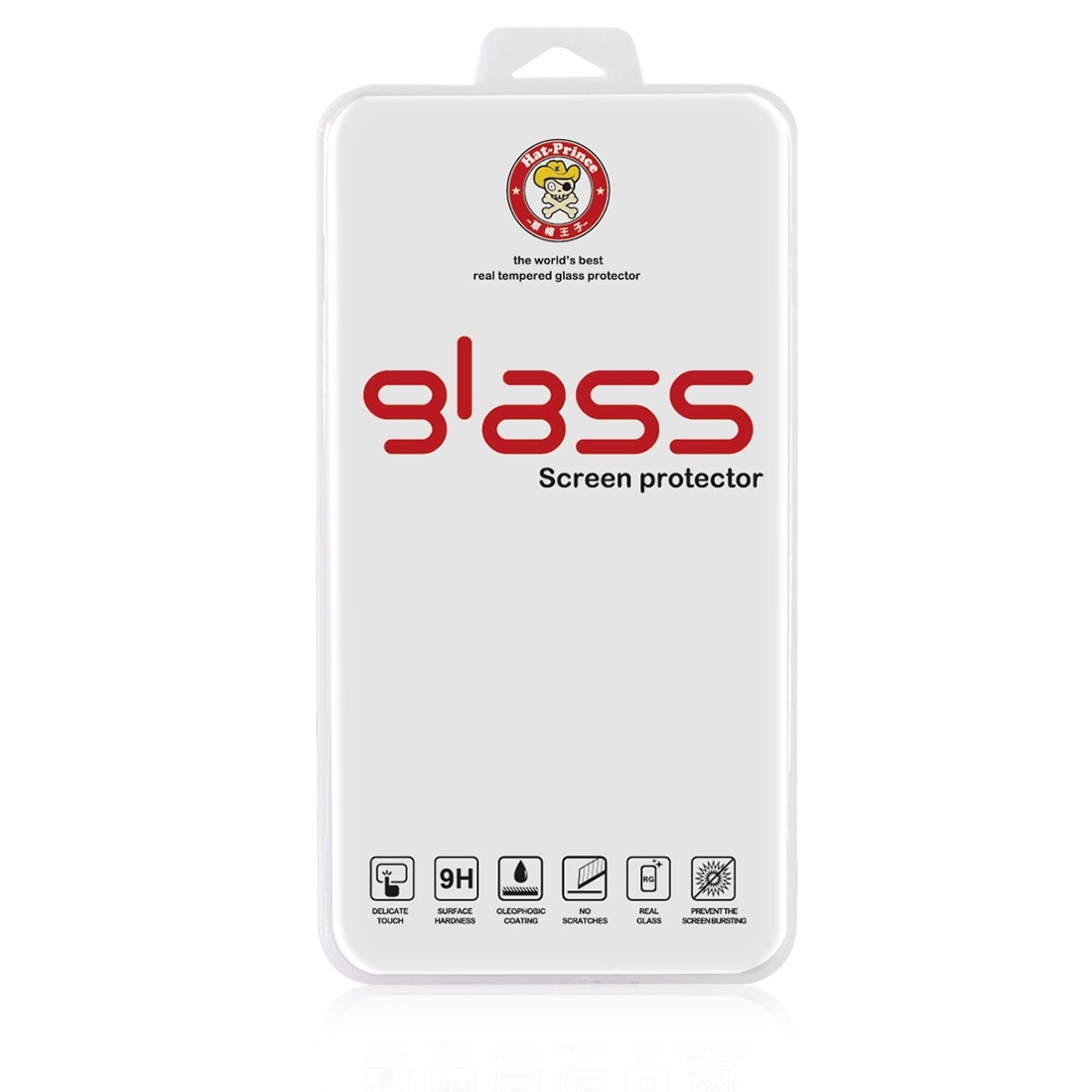Gebogen Schermbescherming van gehard glas iPhone 8 /7 -zilver
