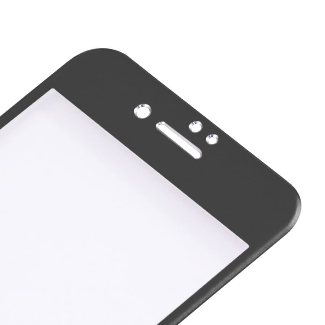 Gebogen Schermbescherming van gehard glas iPhone 8 /7 Plus - zwart