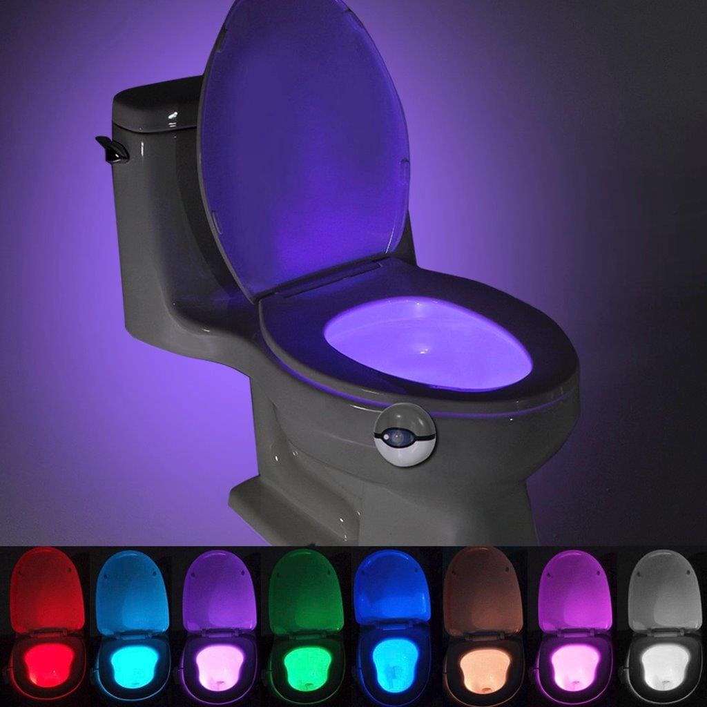 Bewegingsgeactiveerde nachtlamp voor het toilet - 7 kleuren