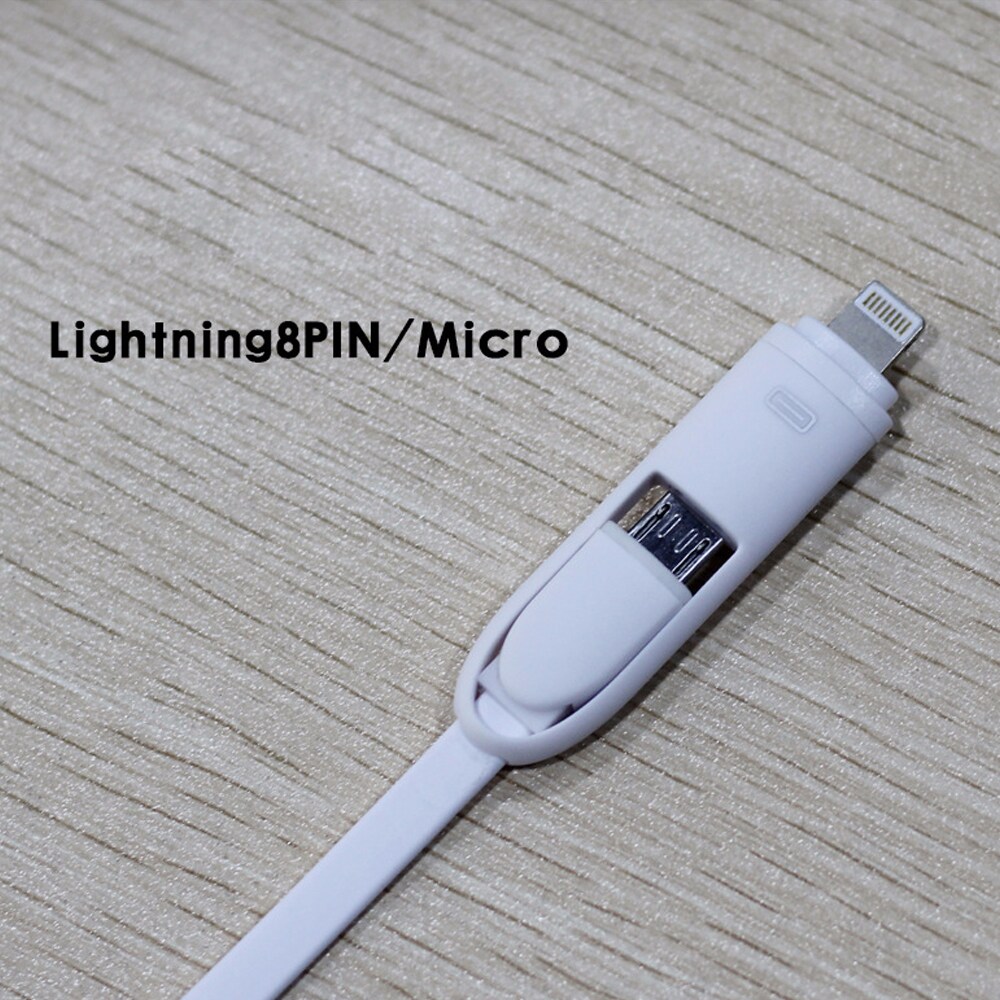 Laadkabel Micro USB & iPhone - uittrekbaar