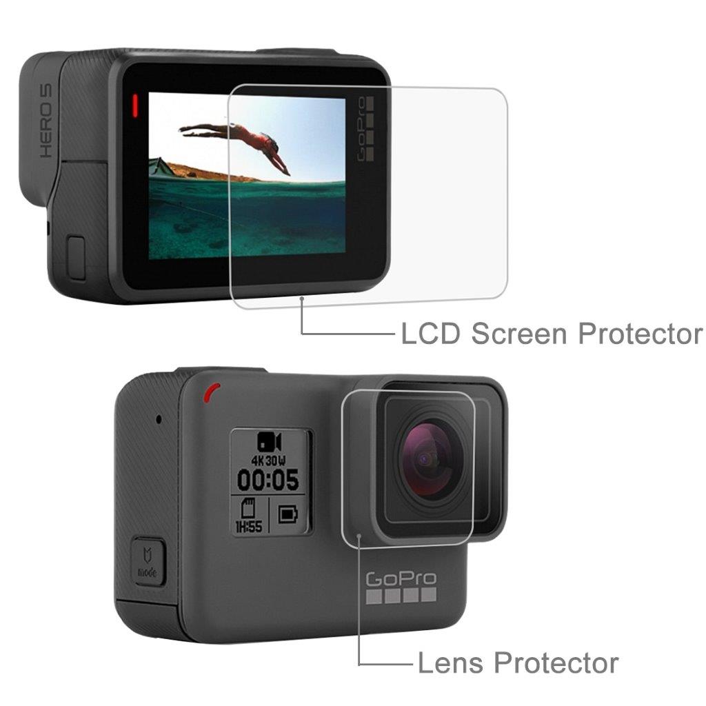 Schermbescherming in gehard glas GoPro HERO6 / HERO5 - Voor-en achterzijde