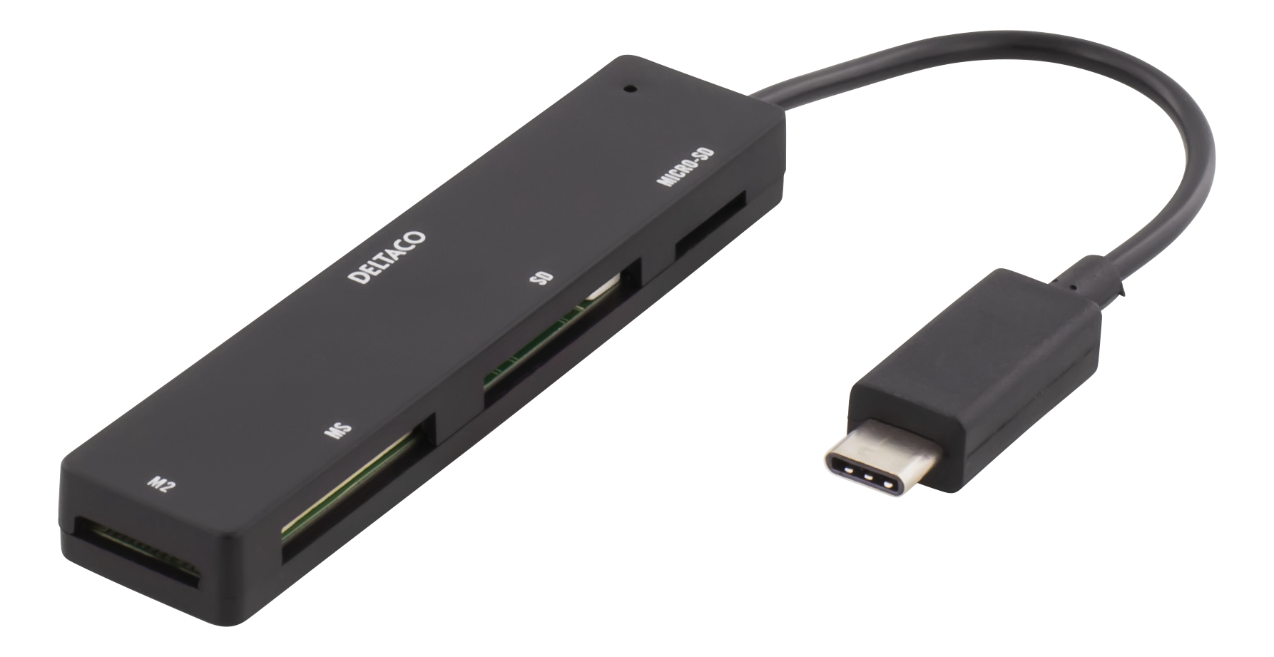 USB 2.0 geheugenkaartlezer voor SD, Micro-SD, M2 en MemoryStick