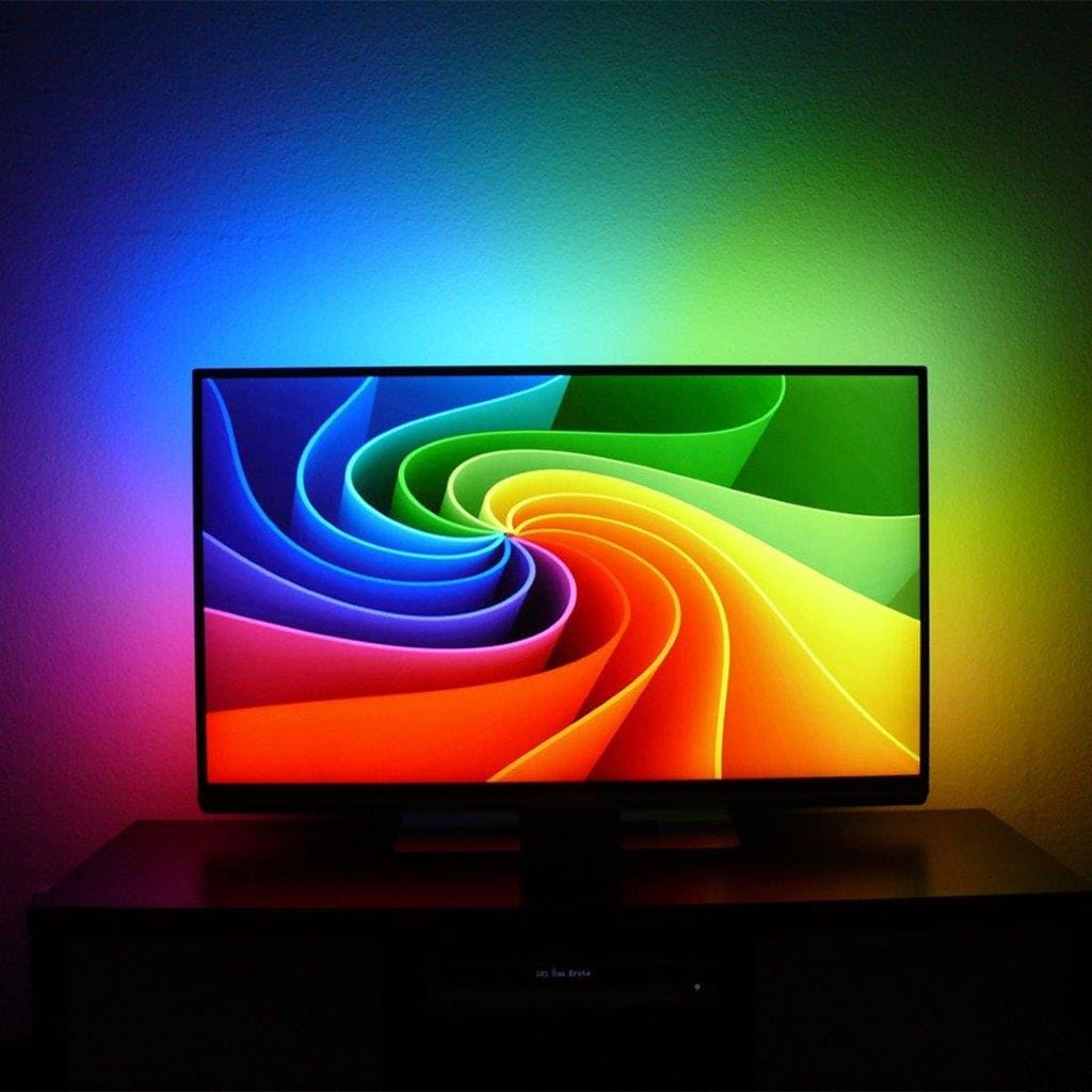 Decoratieverlichting TV 24W 60 LEDs SMD 3528 USB - 5Meter