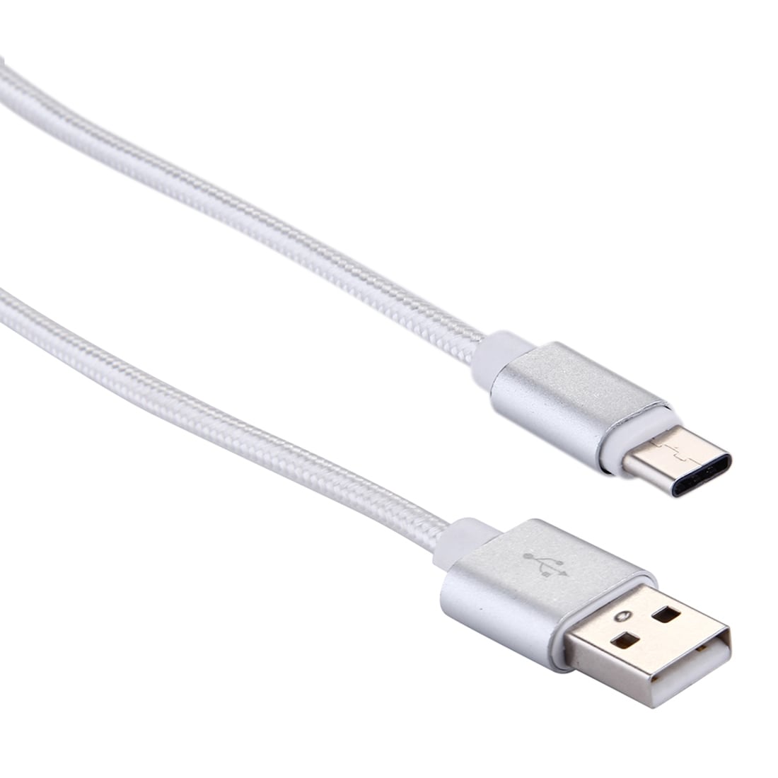 Korte USB-kabel 3.1 Typ-C  i stevig nylonstof