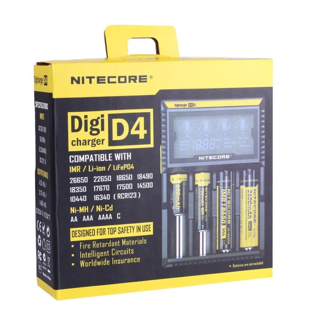 Nitecore D4 Multi LCD Batterijlader 18650 14500 mm