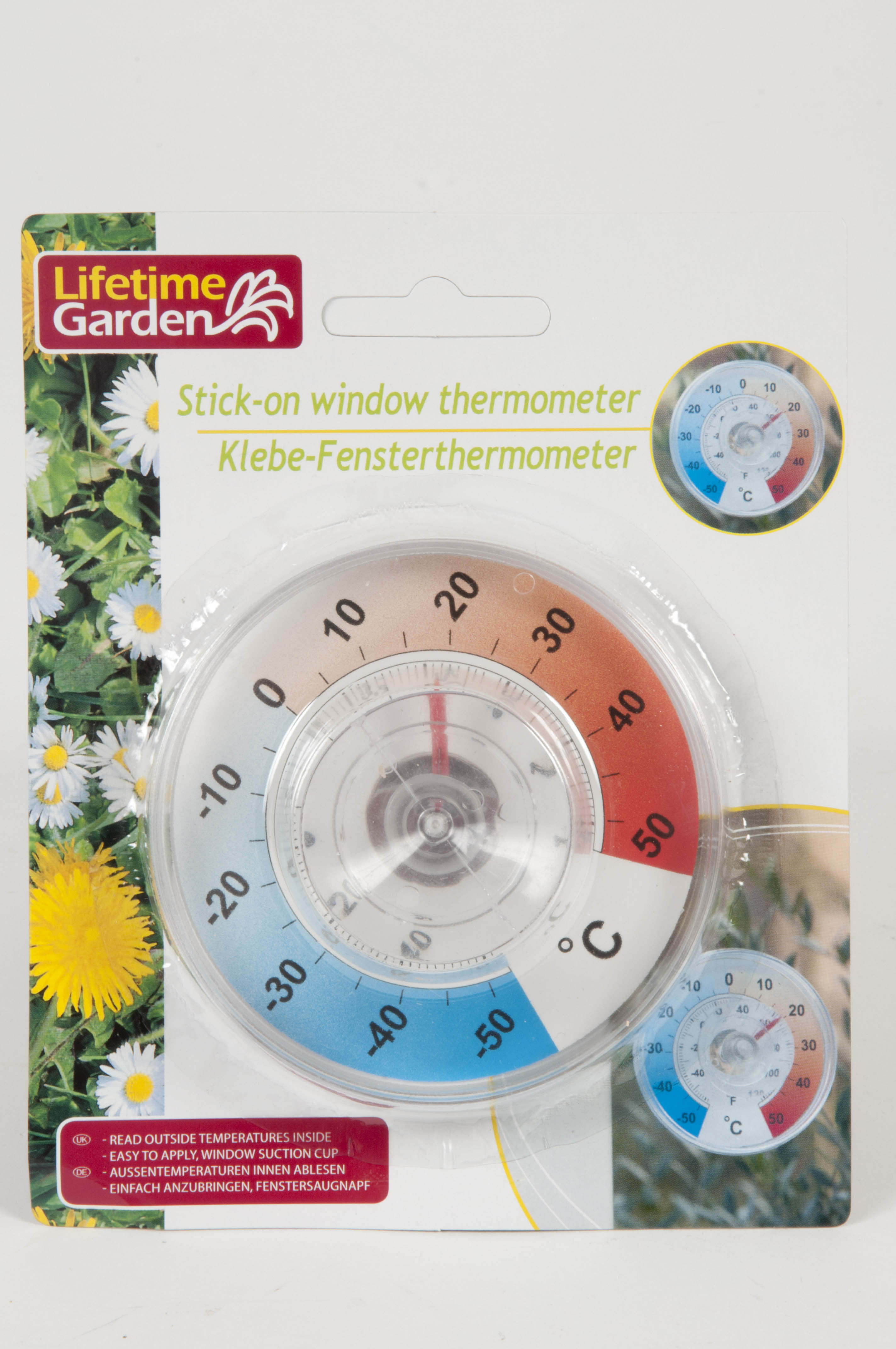 Thermometer & zuignap 9cm