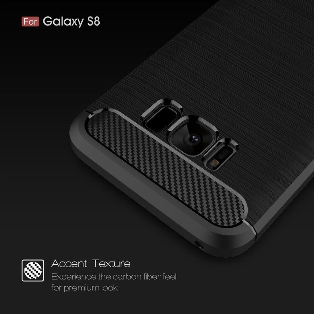 Shell Samsung Galaxy S8 geborsteld carbonfiber