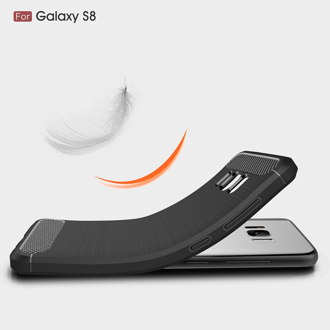 Shell Samsung Galaxy S8 geborsteld carbonfiber