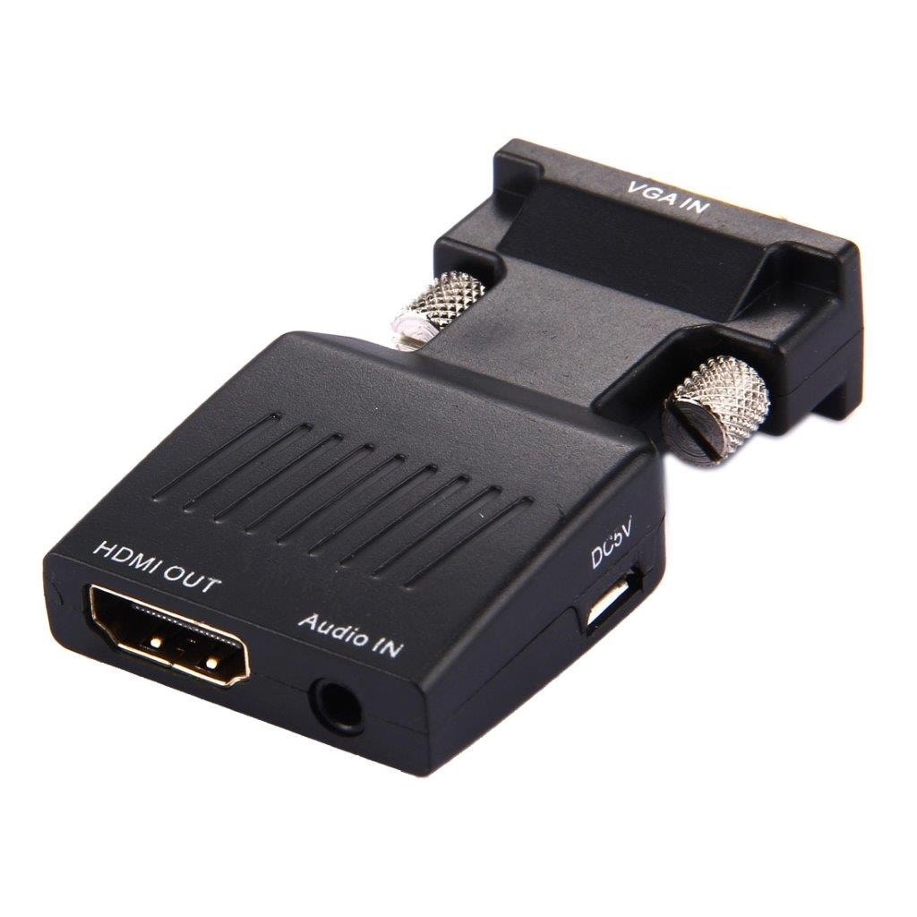 Adapter VGA naar HDMI + Audio Video uitgang HDTV Monitor