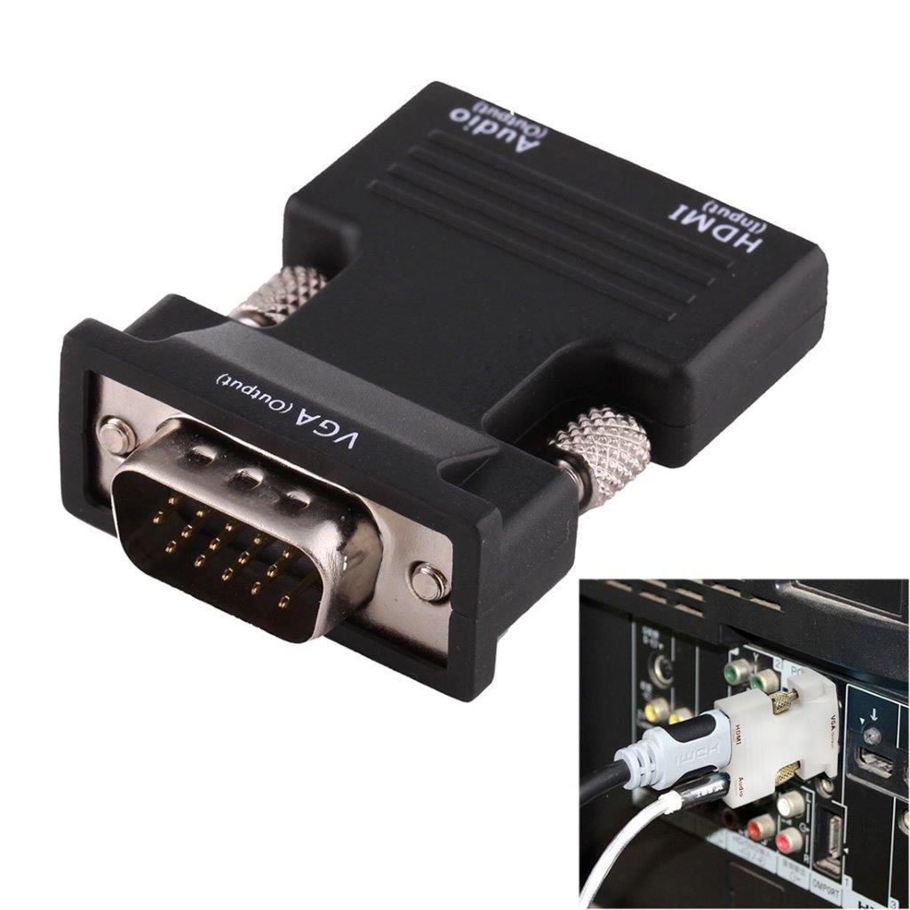 Videoadapter HDMI naar VGA + audio