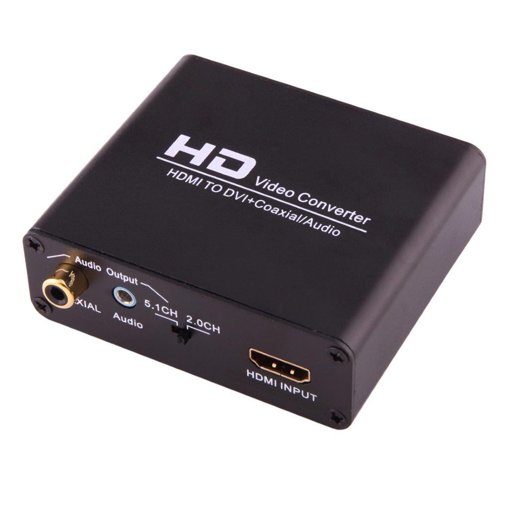 HDMI naar DVI converter / adapter + 3.5mm audio