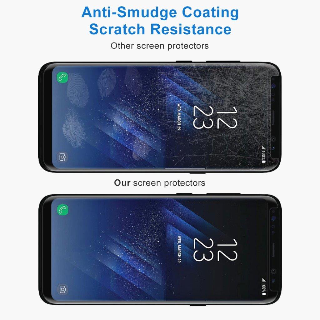 Screenprotector gehard glas Samsung Galaxy S8 - Zwart