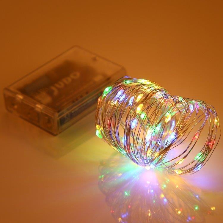 Lichtstrip op batterijen / LED 10 meter - Meerkleurig licht