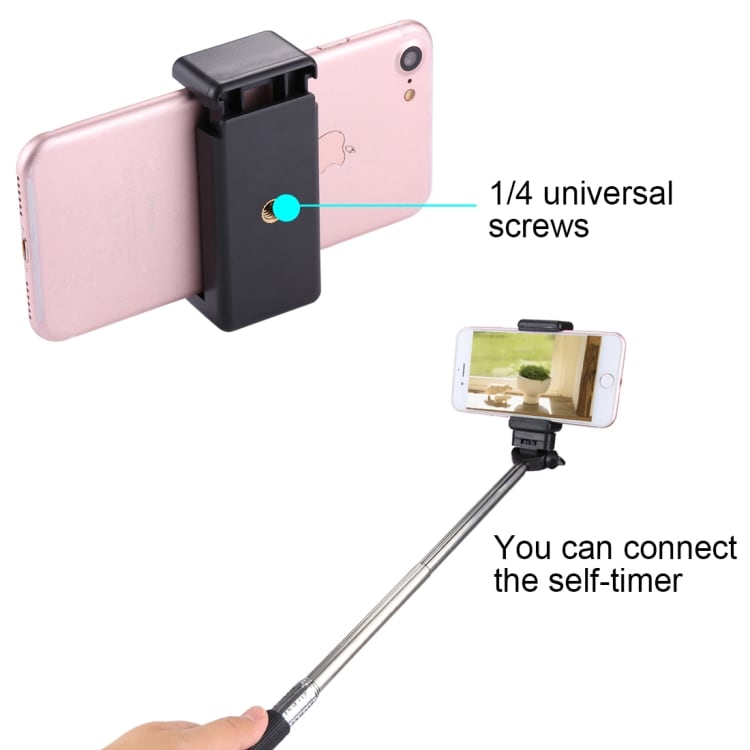 Universele mobielhouder met camerabevestiging  / Selfiestick-bevestiging