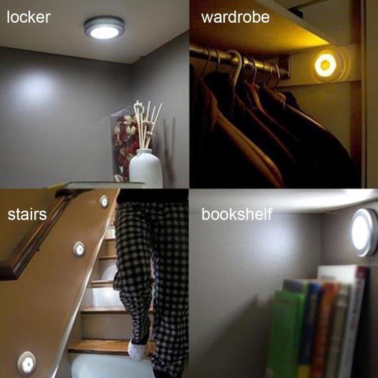 Bewegingsgevoelige LED-verlichting voor slaapkamer / keuken / kledingkast - op batterijen