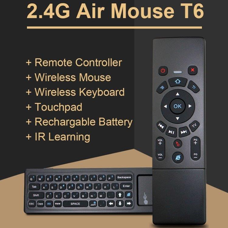 Air mouse 2,4 GHz met draadloos toetsenbord met touchpad - IR-inleerfunctie
