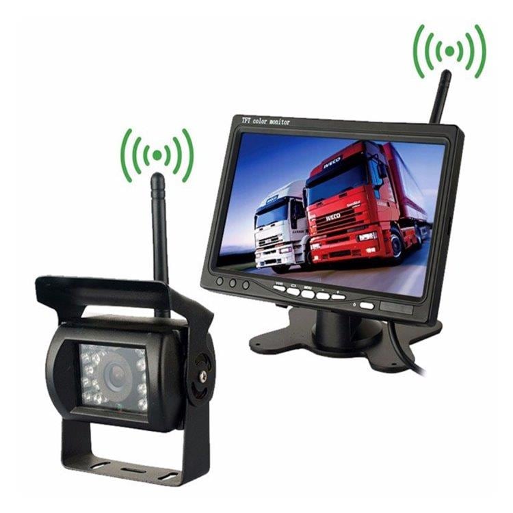 Night vision draadloze achteruitrijdcamera voor vrachtwagen – 7" monitor