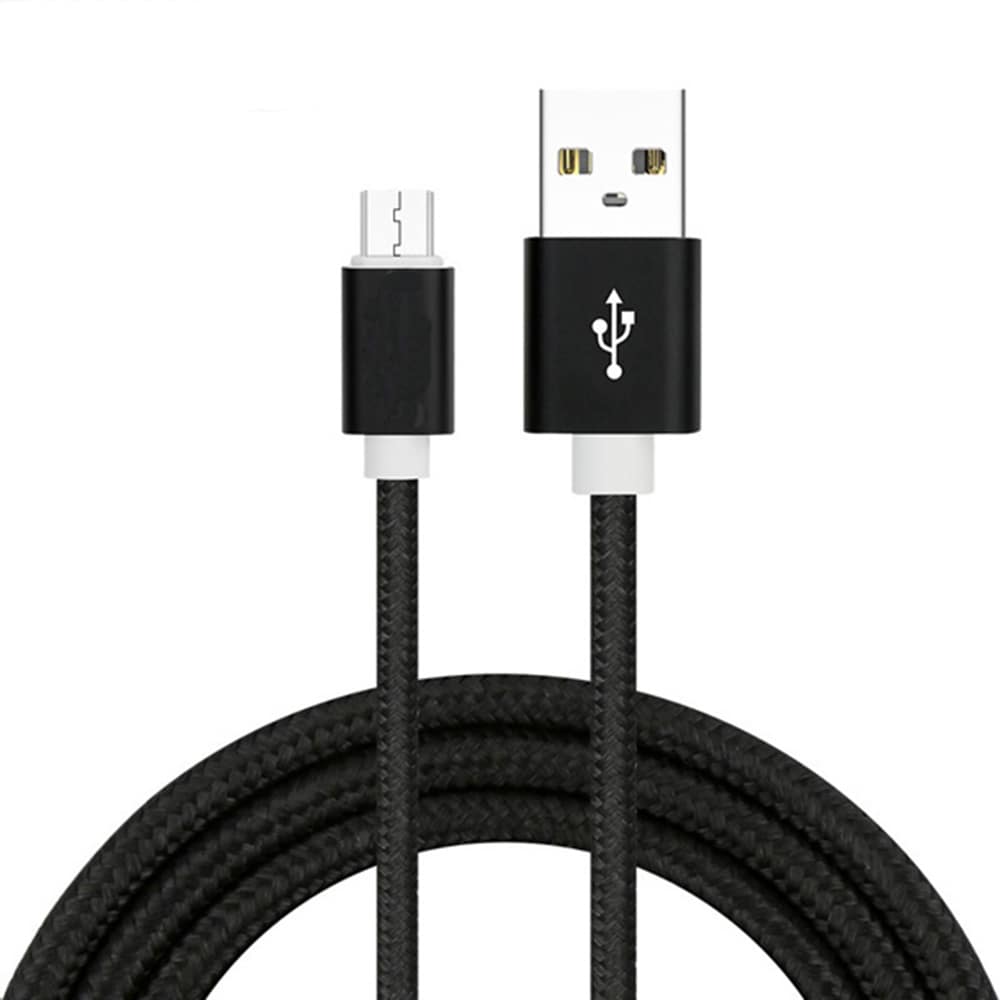 Micro USB datakabel 3 m - Zwart