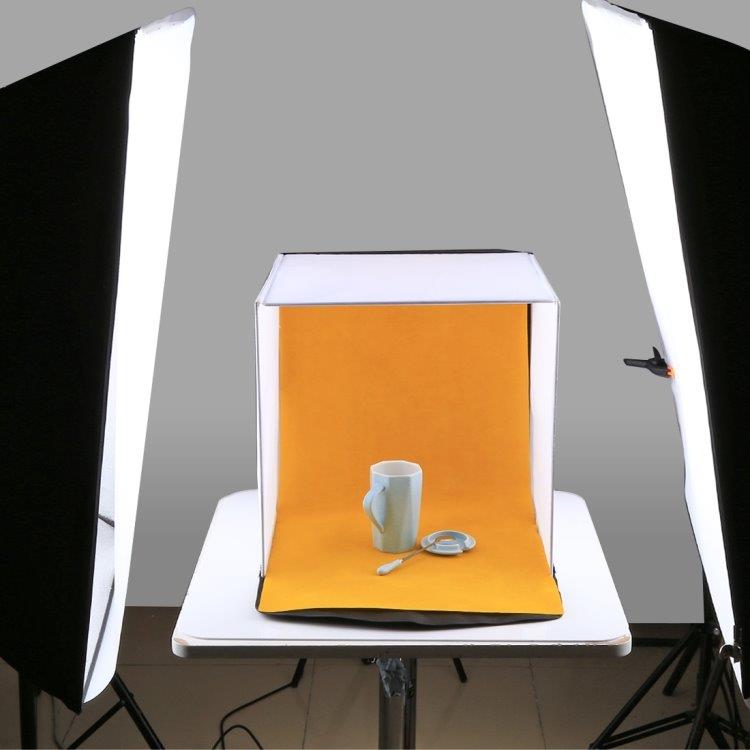 Draagbare lichttent / fototafel 40cm met 5 achtergronden