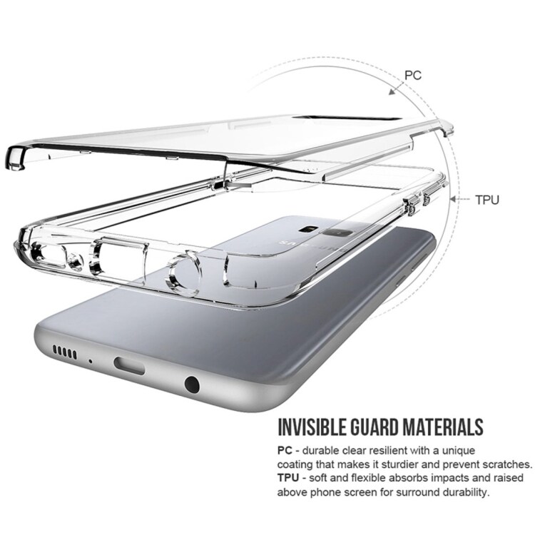 Crystal Case Samsung Galaxy S8 met metaalknoppen
