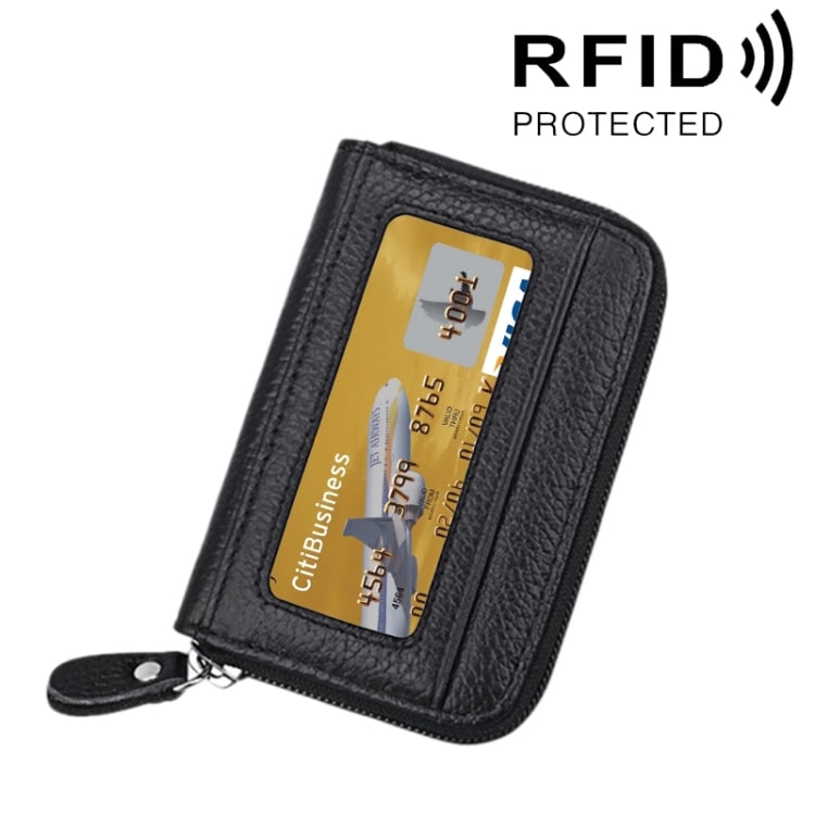 RFID beschermde portemonnee - 12 kaartvakken + rijbewijs