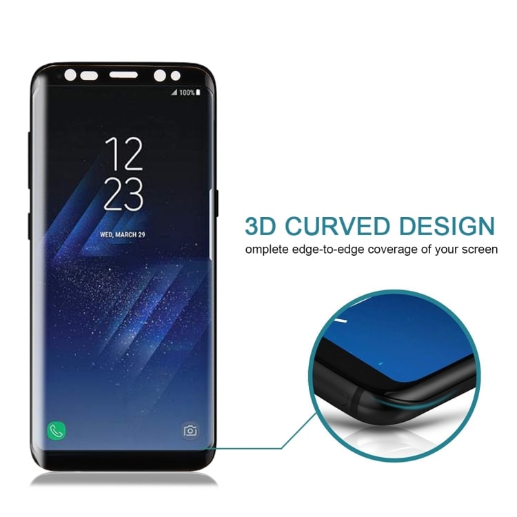 Full Screen Protector Gehard Glas Samsung Galaxy S8